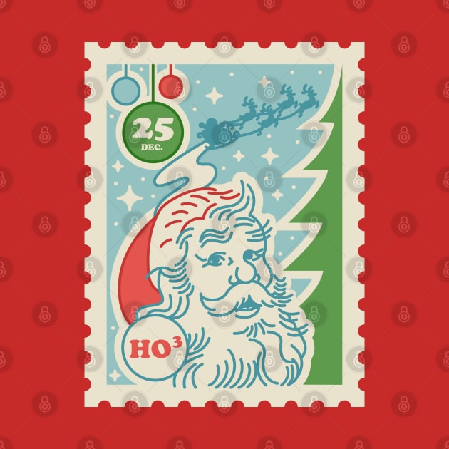 Santa Claus Stamp - Merry Christmas by Sachpica