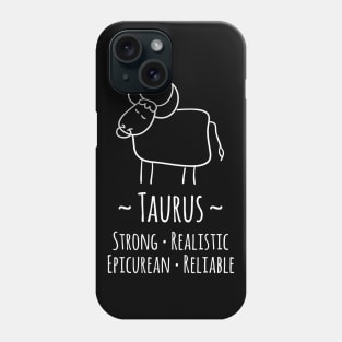 Taurus Zodiac Sign Phone Case