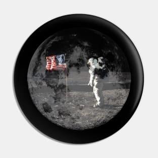 Buzz Aldrin Flag Pin