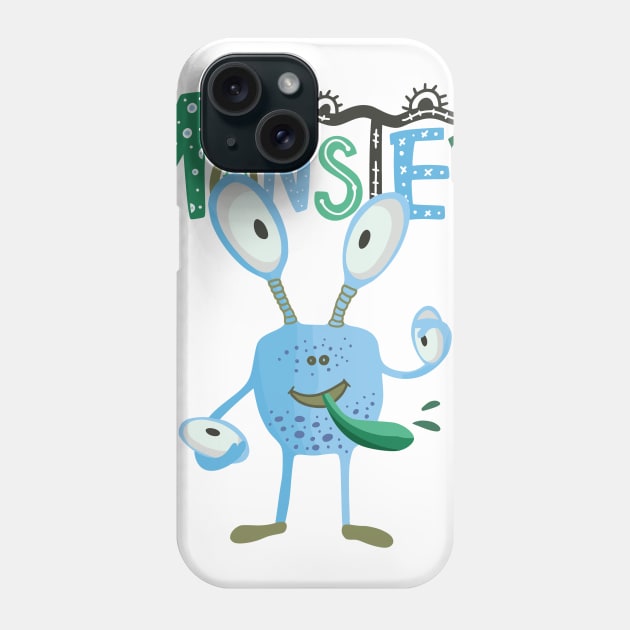 Cute Monster Phone Case by Eldamar Studio