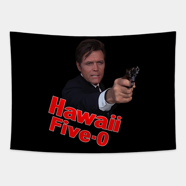 Hawaii Five-0 - Jack Lord Tapestry by wildzerouk