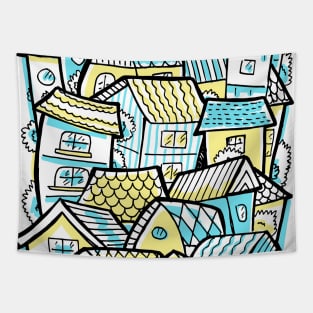 Beautiful Houses Tapestry