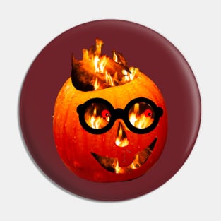 Firey Halloween pumpkin Pin