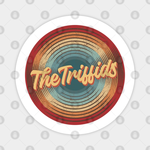 The Triffids Vintage Circle Magnet by musiconspiracy
