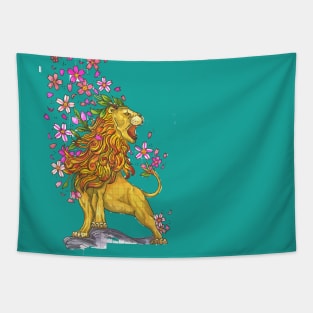 Blooming Lion Tapestry