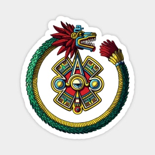 Aztec Serpent Ouroboros Magnet