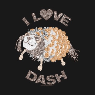 I Love Dash Enola Holmes Pinecone Pet, Dash Circle Design T-Shirt