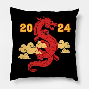 Chinese New Year Dragon 2024 Pillow