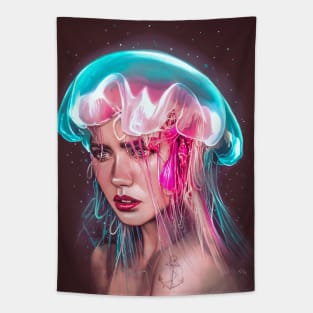 Jellyfish girl Tapestry