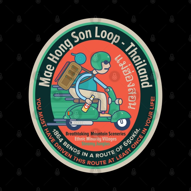 Mae Hong Son Loop - Scooter Trip - Backpacker Badge Thailand by Boogosh