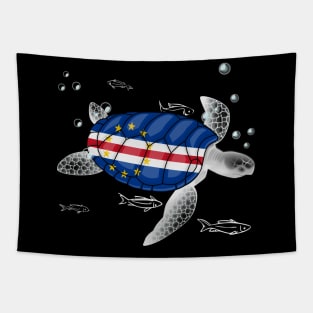 Cape Verde Turtle Tapestry