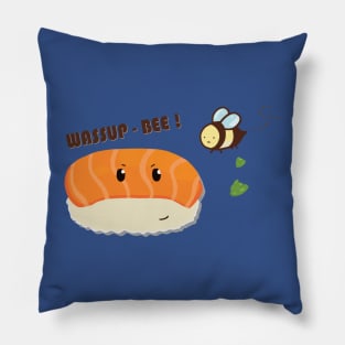 sushi poops wasabi 3 Pillow