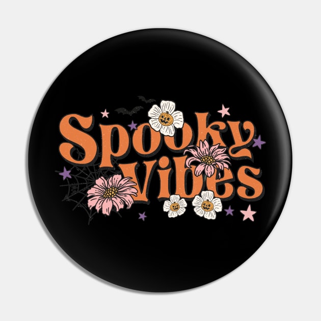 Spooky Vibes Halloween Pin by Myartstor 