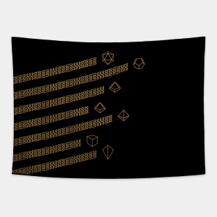 Celtic Knot Polyhedral Dice Set Tapestry