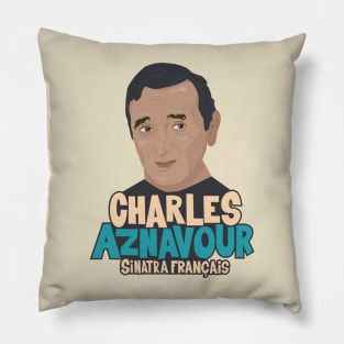 Charles Aznavour - Sinatra Français Pillow