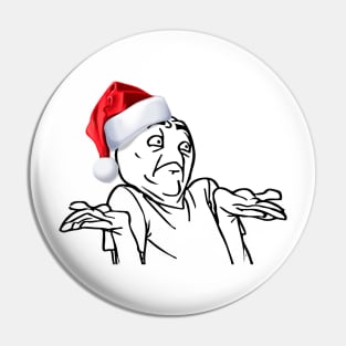 Happy holidays troll face Pin