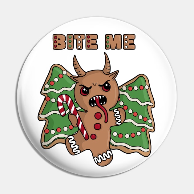 Gingerbread Krampus Pin by valentinahramov