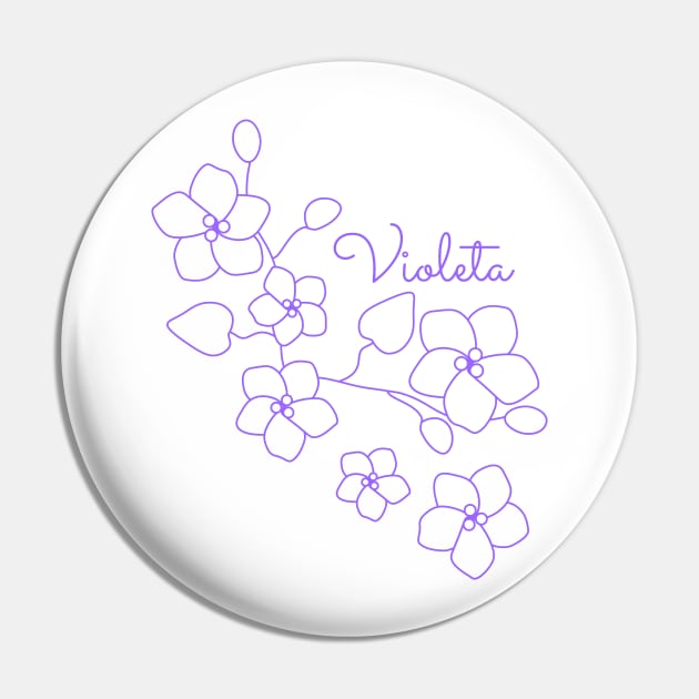 IZONE Violeta Pin by KPOPBADA