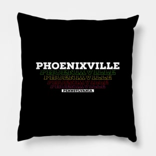 I Love Phoenixville City USA Vintage Pillow