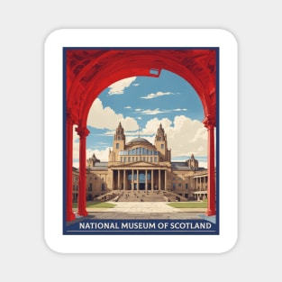 National Museum of Scottland United Kingdom Vintage Travel Tourism Poster Magnet