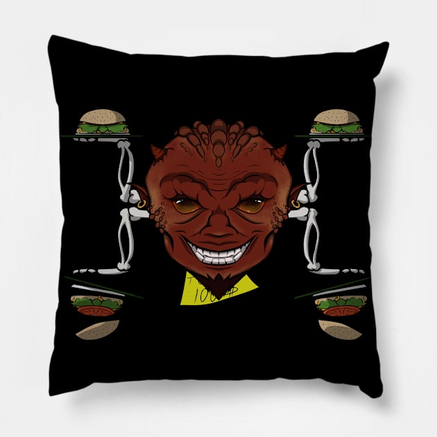 Devil's Waiter (no caption) Pillow by RampArt