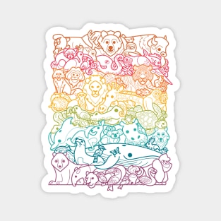 Animal Spectrum : Outline Magnet