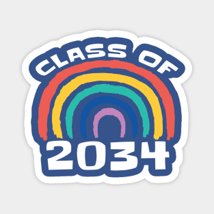 CLASS of 2034 Rainbow Grow With Me 1 Magnet