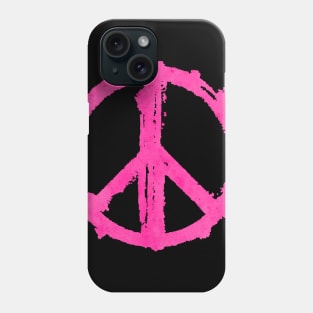 Peace Symbol - Pink Phone Case