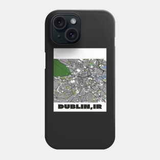 Dublin map Phone Case