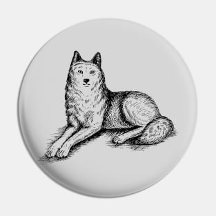 Lying Wolf Pin