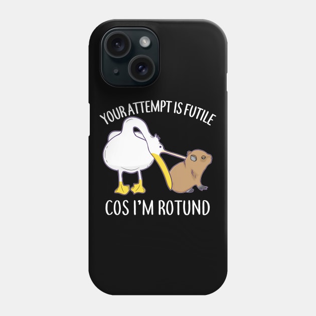 I'm Rotund Baby Capybara Pelican Funny Cute Chill Meme Phone Case by alltheprints