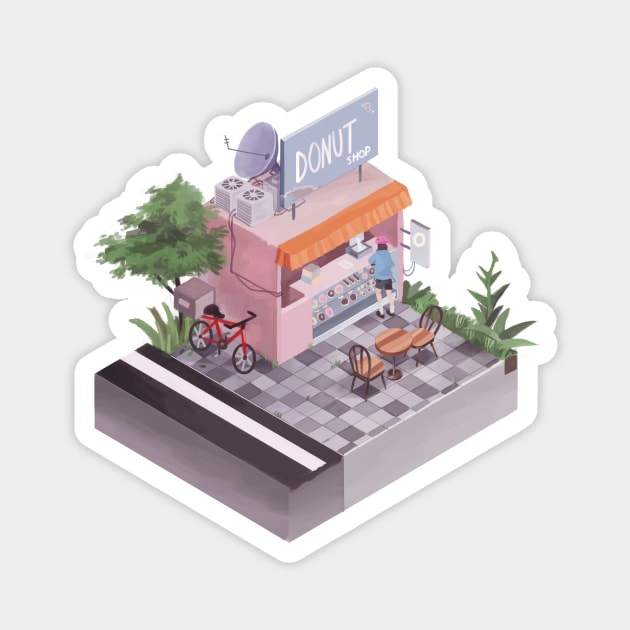 Donut Shop - ISO Magnet by Ryma Starrylight