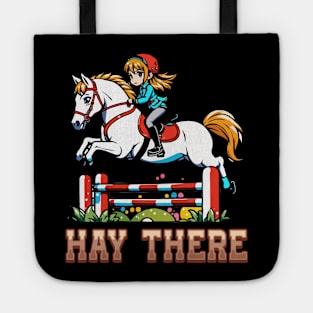 Hay There I Equestrian Pony Horse Lover Tote