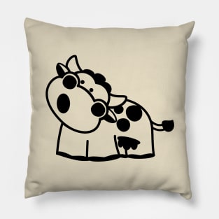 Black White Cow Pillow