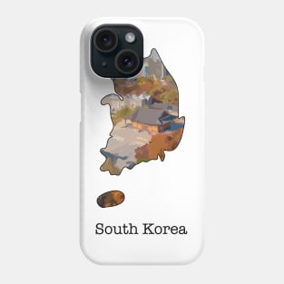 Map of South Korea Phone Case