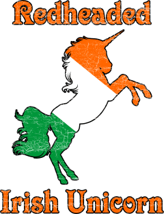 Redheaded Irish Unicorn Magnet