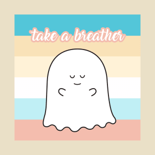 Gordie the Ghost (take a breather) | by queenie's cards T-Shirt