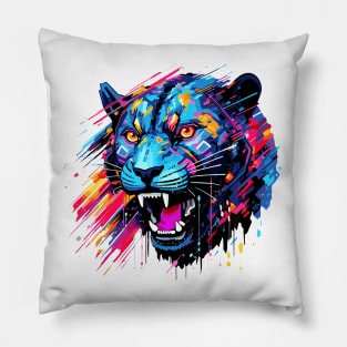 Panther Animal Freedom World Wildlife Wonder Abstract Pillow