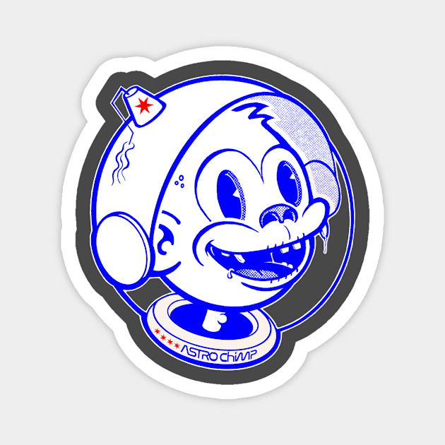 Astro Chimp is excited for the mission! Magnet by astr0_ch1mp