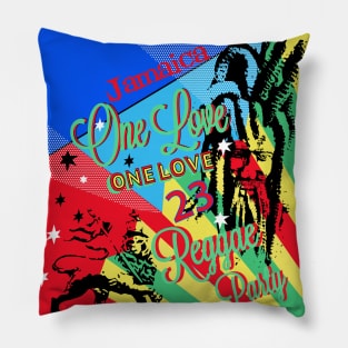 Reggae One Love Party Pillow