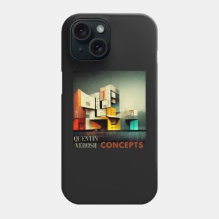 Futuristic building concept digital art Phone Case