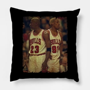 Duos G.O.A.T in Chicago Bulls Pillow