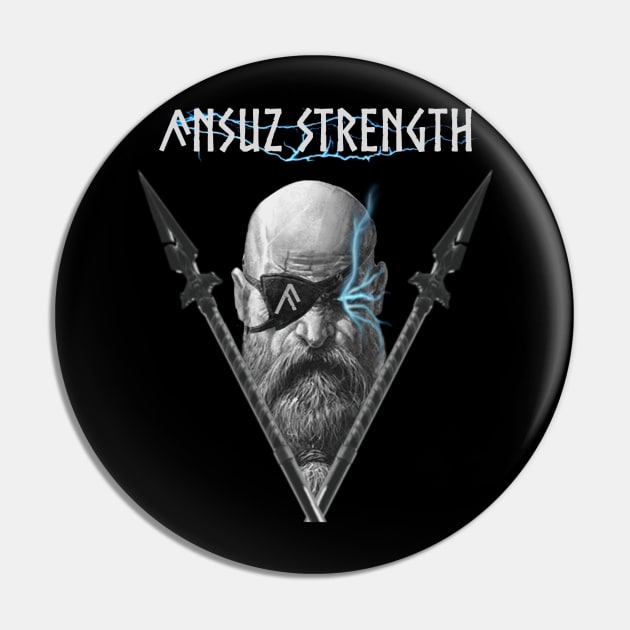 Ansuz Strength Odin Pin by Ansuz