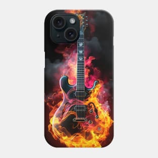 Acoustic Guitar on Fire Phone Case