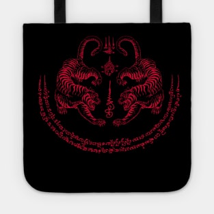 Thai Tiger Sak Yant Tattoo Thailand Tote