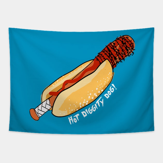 Negan's little hotdog (Lucille) Tapestry by AGAINSTSOPH