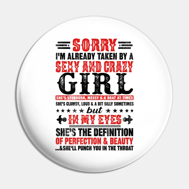 Sorry I'm Already Taken By A Sexy And Crazy GIRL Couples Pin by mqeshta