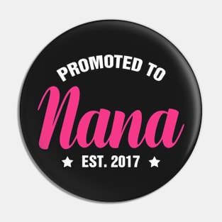 PROMOTED TO NANA EST 2017 gift ideas for family Pin