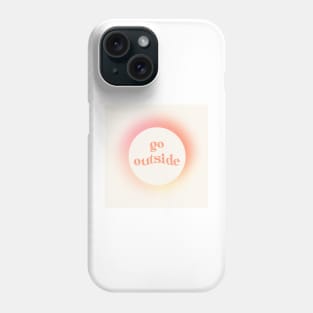 go outside gradient orb Phone Case