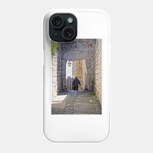 Man Walking Through Archway, Hvar Phone Case